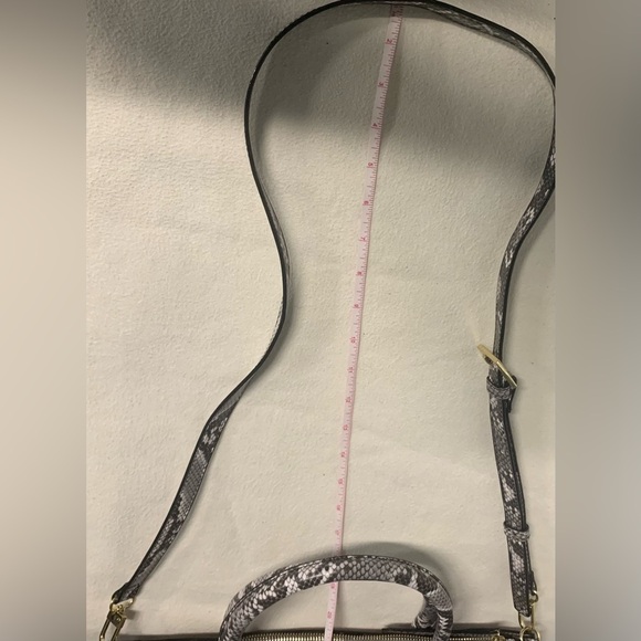 Antonio Melani Snakeskin Leather Briefcase Portfolio Laptop Case Bag Attache - Picture 12 of 12